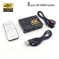 3 in 1 HDMI-compatible Switch 4K Switcher out HD 1080P Video Cable Splitter 1x3 Hub Adapter Converter for PS4/3 TV Box HDTV PC.