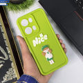Oppo Reno 13 Pro Cover - Pink - Cute 3D Cartoon Girls Soft Silicone Back Cover. 