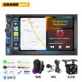2DIN 7inch Car Multimedia MP5 Player Wired CarPlay Android Auto Mirrorlink Touch Screen AUX Bluetooth Stereo USB Fast Charging. 