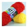 100G Faux Long Fur Mink Plush Coarse Wool Fabric And Crochet Coral Velvet Cotton Yarn For Scarves Sweaters Crochet Knitting Yarn. 