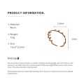 Brown Resin Wave Toothed Headband for Women High Skull Top Korean Zigzag Hair Comb Notched Hairband Hair Accessories. 