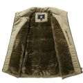Men's New Keep Warm Fleece Work Sleeveless Jacket Slim Fit Windbreaker Fashion Many Pocket Jacket Men Winter Sleeveless Jackets.