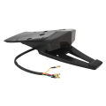 Universal 12V Motorcycle LED Tail Light Rear Fender Stop Brake Lights License Plate Light Bracket Holder for Dirt Bike Motorbike. 