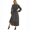 Women Maxi Dresses Sping Autumn Bohemian Casual Full Sleeve High Waist Beach Woman Chiffon Dresses Floral Vestidoes Long Dress. 