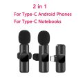 Wireless Lavalier Microphone Portable Audio Video Recording Mini Mic for iPhone Android Live Broadcast Gaming Mic White&Pink. 