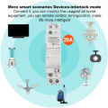 Smart Life ZigBee Switch Timer 20A Relay App Monitor Energy and Remote Control ON OFF AC100-240V Supports Alexa  Home. 