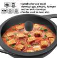 Hawkins Futura 2 Litre Cast Iron Kadhai, Naturally Nonstick Cast Iron Kadai with Glass Lid, Cast Iron Cookware for Kitchen, Black (CIK20G). 