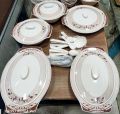 Melamine Dinner Set 80 Pcs 8 Persons Serving Double Glaze Honesty Premium Quality Heavyweight. 