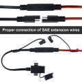 SAE to USB Adapter 5V/2.1A Professional Motorcycle USB Charger with Waterproof Cover SAE Quick Extension Cord Cable Connector. 