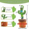Danceing Cactus Electronics Plush Toy Soft Plush Doll For Baby Playing Item with voice repited & 120 music build in. 