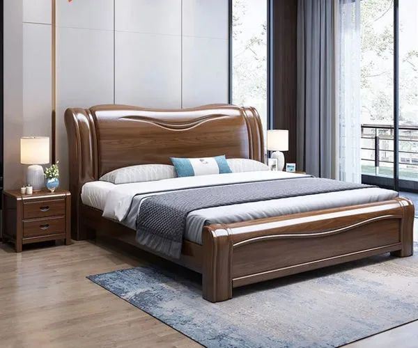 Wooden Beds Solid Wood Betten Bedroom Sets King Size Beds | Daraz.pk