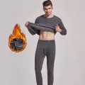 Outdoor skiing thermal underwear winter fitness sports with fleece heating jacket ice skating cold proof close fitting thermal j. 