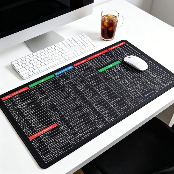 Spanish%20Excel%20Shortcuts%20Pattern%20Large%20Mouse%20Pad%20Office%20Desk%20Mat%20Computer%20Keyboard%20Pad%20Starters%20%20for%20Office%20Workers%20Students%20-%20Image%203