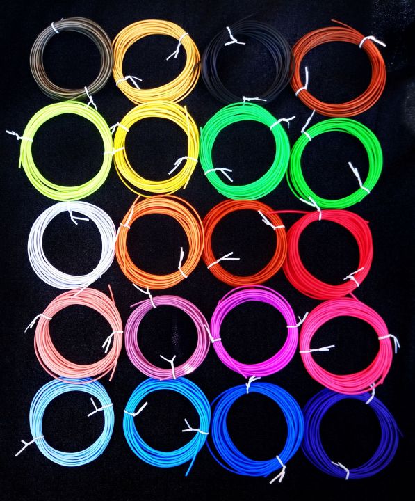 10 Colour 3d Pen Drawing PLA Refill Filament Plastic ink wire ...