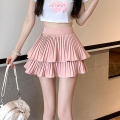 Women sexy Korean high waist pleated skirt. 