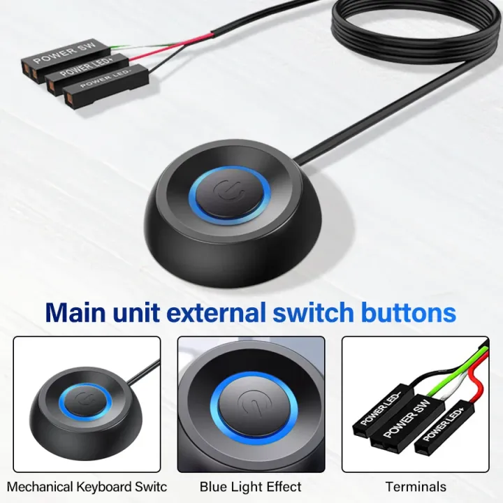 Computer%20Desktop%20Switch%201.8M%20LED%20Lights%20PC%20Motherboard%20External%20Start%20Power%20On/Off%20Button%20Extension%20Cable%20Startup%20Switch%20Office%20-%20Image%202