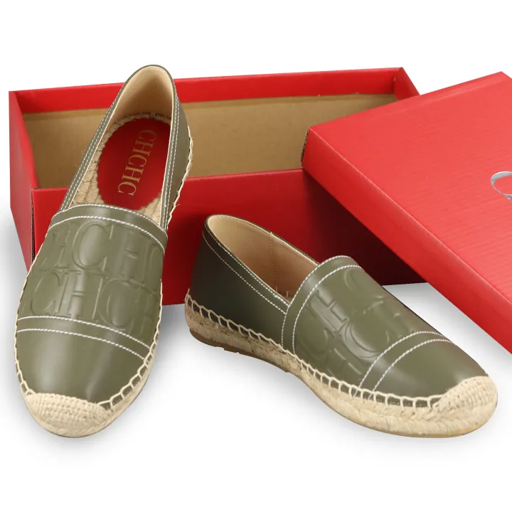 CH%20Olive%20Green%20Embossed%20Flats%202026%20Comfort%20Slip%20on%20Loafers%20for%20Ladies%20Breathable%20Jute%20Sole%20Casual%20Shoes%20for%20Beach%20Daily%20Wear%20-%20Image%202