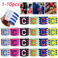 1-10pcs Leader Competition Armband Breathable Soccer Player Captain Group Armband Clear Icon Capitan Band For Football Captain. 
