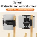 Universal metal phone/tablet stand clip, suitable for desktop/table/art easel, convenient for live streaming, video calls. 