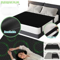Breathable Grounding Leather Mattress sleep mat Conductive Therapy pad for Better Sleep Reduce Stress earth benefit. 