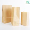 Brown Kraft expandable side gusset bag French Fries bag stand up bread pouch (50 pcs/pack)-acplusglobal. 
