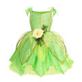 Summer Girls Tinkerbell Fairy Dresses Up for Girls Costume Kids Cosplay Flower Fairy Princess Clothes Christmas Party Outfit.