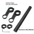 20cm Bicycle Handlebar Extended Bracket Bike Mount Bar Computer Holder Support Rack Alloy Stand Double Frame Bicycle Clip.