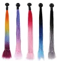 24Inch Helmet Braid Pigtails Ponytail For Women Motorcycle Helmet Braid Ponytail Motorbike Pigtails Braids Ponytail With Sucker. 