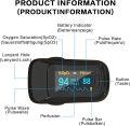 MomMed M170 Digital Pulse Oximeter for Finger Oxygen Measuring Device, Fingertip Oximeter Measures Oxygen Saturation SpO2, Pulse Frequency, Oximeter with OLED Display and Alarm Function Black. 