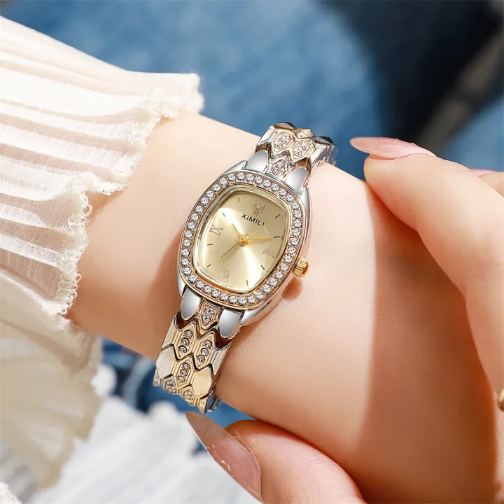 Luxury%20Gold%20Plated%20Ladies%20Fashion%20Quartz%20Watch%20Simple%20Rome%20Barrel-Shaped%20Stainless%20Steel%20Business%20Clock%20Quality%20Buckle%20Strap%20-%20Image%203