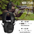 ZOHAN Earmuffs Active Headphones for Shooting Electronic Hearing Protection Ear Protect Noise Reduction Active Hunting Headphone.