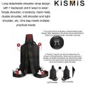 KISMIS Men's Multifunction  Messenger Bag Shoulder Cloth Chest Bags Crossbody Casual Man USB Charging Handbag. 