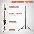 7ft Mobile Tripod Stand - Free Mobile Holder Included - Ideal for Photography and Live Streaming - Durable & efiicient. 
