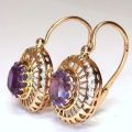 Trendy Hollow Design Inlaid Cubic Zirconia Ear Clip for Women Delicate Ethnic Style Round Women's No Piercing Earrings Jewelry. 