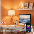 Tuya Zigbee 3.0 Smart Candle Light E27 B22 Lamps RGBCW Works With Alexa Echo Plus  Home Assistant APP Voice Control 2MQTT. 