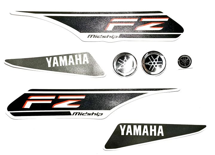 Yamaha Fz V1 Red Bike Full Sticker Kit