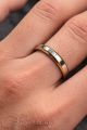 Stainless Steel Golden coloured trendy design finger ring.