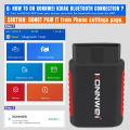 KONNWEI KDIAG MINI  Bluetooth Full System Car Diagnostic Tool All System Auto Scanner Code Reader Oil Reset Battery Match Serivce Lifetime Free Update. 