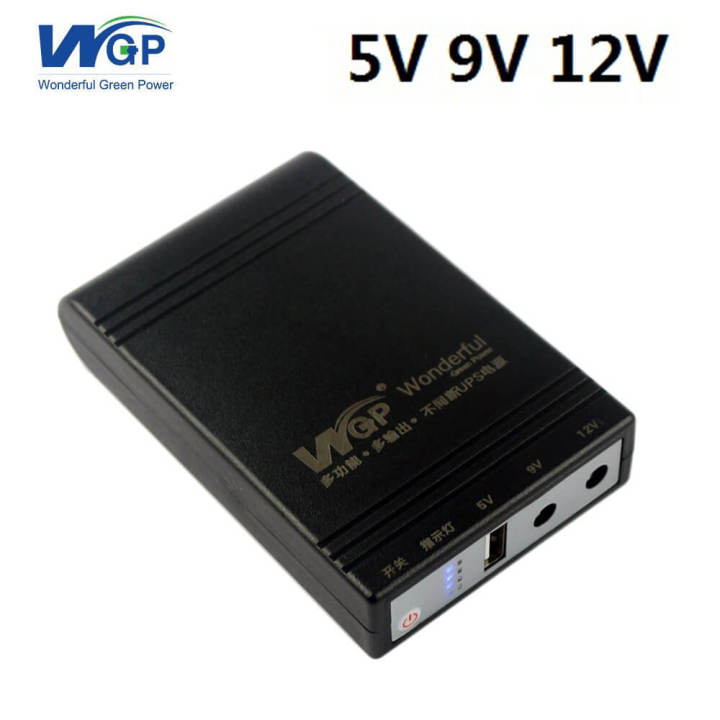 Original  Mini UPS For Router And ONU 5/9/12v Up To 8 Hours Backup 10400 MH