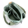 Xierya Women Small Bag with Zipper Fashion Lady Single Shoulder Portable Thickened Canvas Mobile Phone Bucket Tote Bag. 