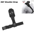 360° Shoulder Strap Mount Chest Harness Adapter For  Hero 13 12 11 10 9 8 7 6 5 4 3+ 3 Black Edition  Yi. 