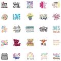 Inspirational Encourage Motivational Phrases Quotes Stickers Decals Skateboard, Laptop, Suitcase, Motorcycle 10/25Pcs. 