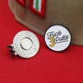 1 Pcs Golf Ball Marker For Golfers Golf Cap Clips With Magnet Mark Golf Ball Position Removable Metal Drop Ship.
