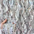 1x2M S-Shaped Metallic Tinsel Fringe Curtain with Stars - Wavy Foil Streamer Backdrop for Birthday New Year Wedding Party Decor. 