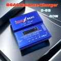 B6AC Balanced Charger, Multi-Function Charger for Model Airplane Batteries, 80W, Complete Set with Power Cable.