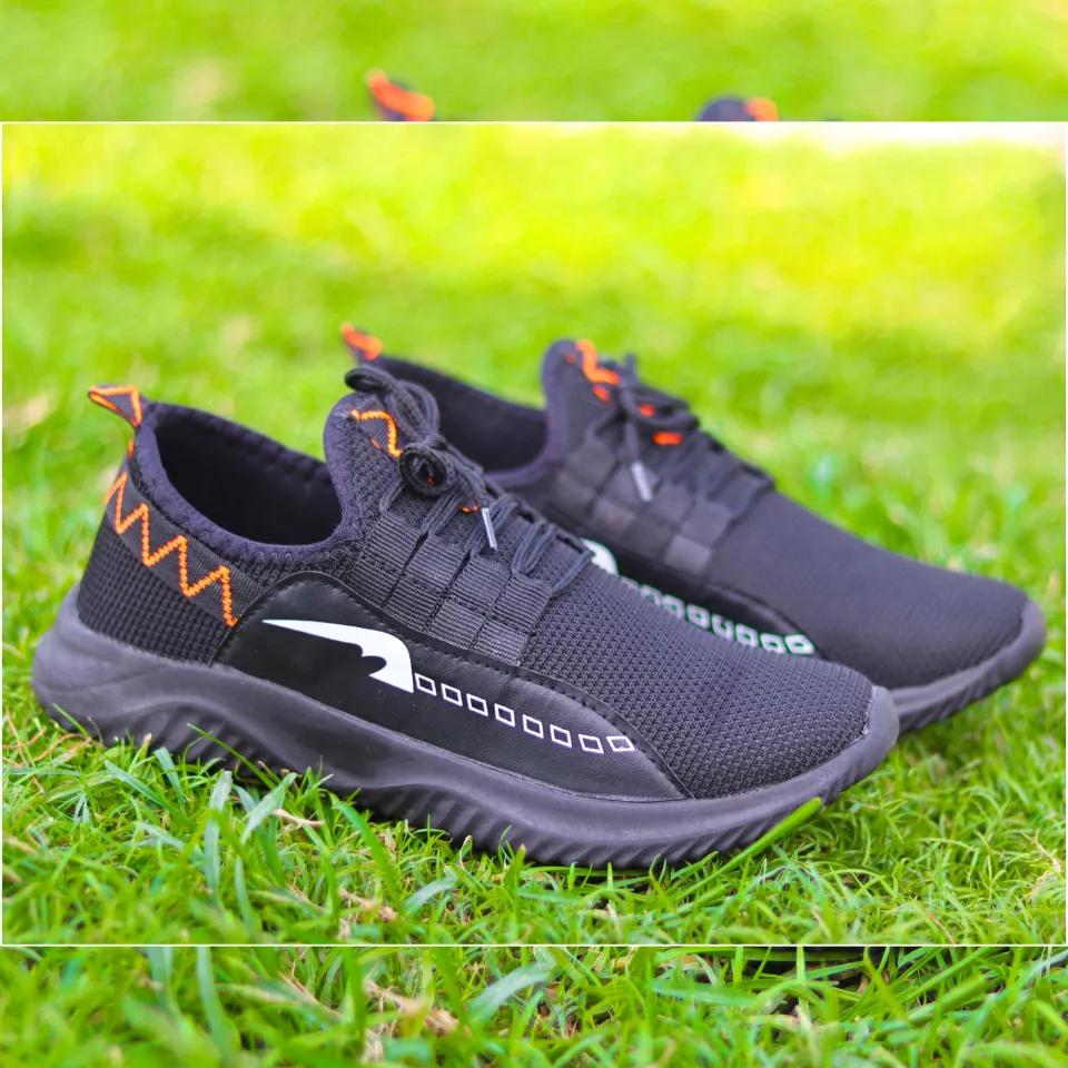 Men s Running Shoes Men s Slip on Shoes Tennis Walking Casual Shoes Black Gym Breathable Rubber Work Shoes Daraz.pk