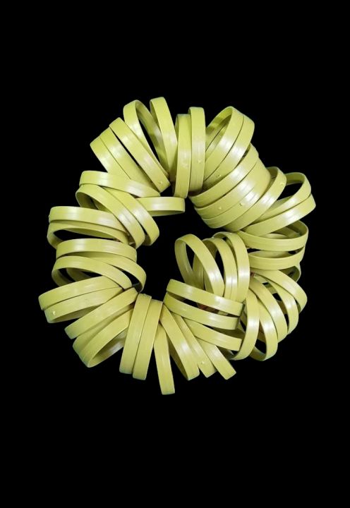 Plastic Bangle Set - 2 Pieces for Silk Thread Jewelry Making