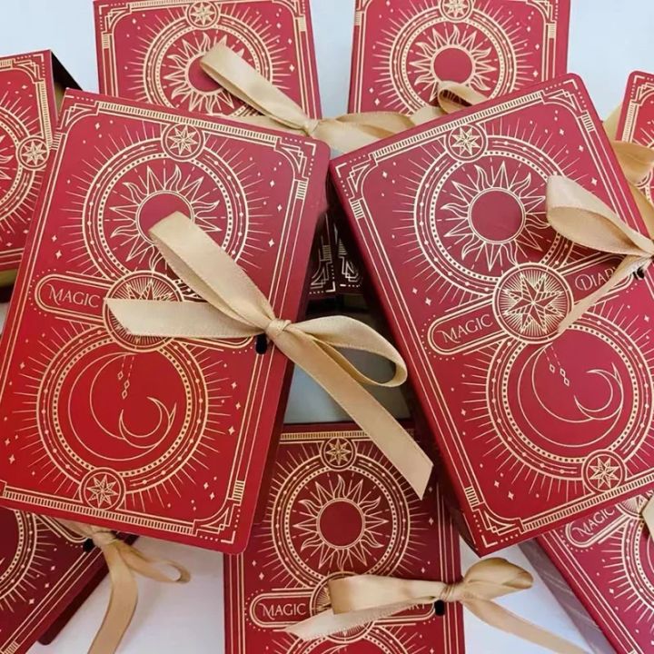10PCS/Set Chocolate Biscuit Candy Packaging Bag Magic Book Creative Candy Box Packaging Wedding for Guests Supplies