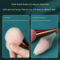 Rose Golden Fan Makeup Brush,Cosmetic Brush Loose Powder Brush ,Highlighting Brush Blush Brush-Soft Hair Makeup Fixing. 