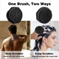 Silicone Body Scrubber, Loofah Double-Sided Body Brush,Shower Scrubber and Scalp Massager Shampoo Brush for All Kinds of Skin.